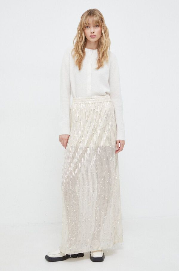 Herskind Suknja Herskind boja: bež, maxi, ravna