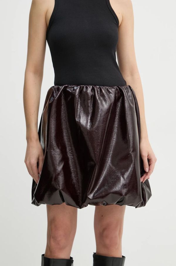 Herskind Suknja Herskind Evans boja: bordo, mini, širi se prema dolje, 5391149