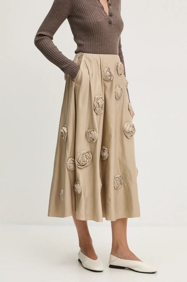 Herskind Suknja Herskind William boja: bež, maxi, širi se prema dolje, 5384155