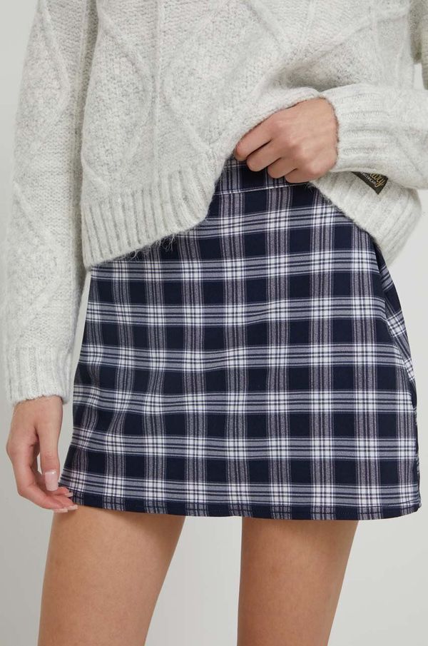 Hollister Co. Suknja Hollister Co. boja: tamno plava, mini, širi se prema dolje