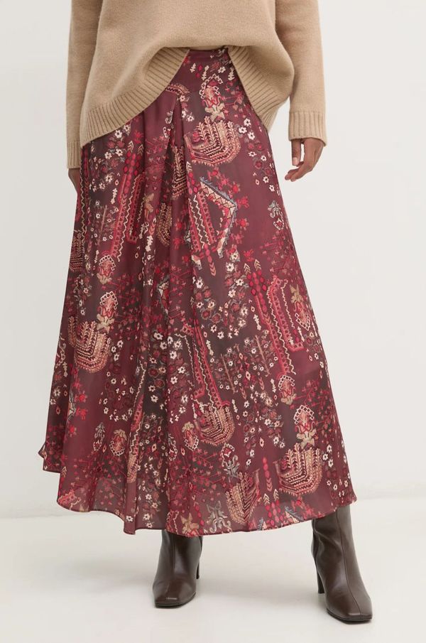 Hoss Intropia Suknja Hoss Intropia boja: crvena, maxi, širi se prema dolje, 8428063