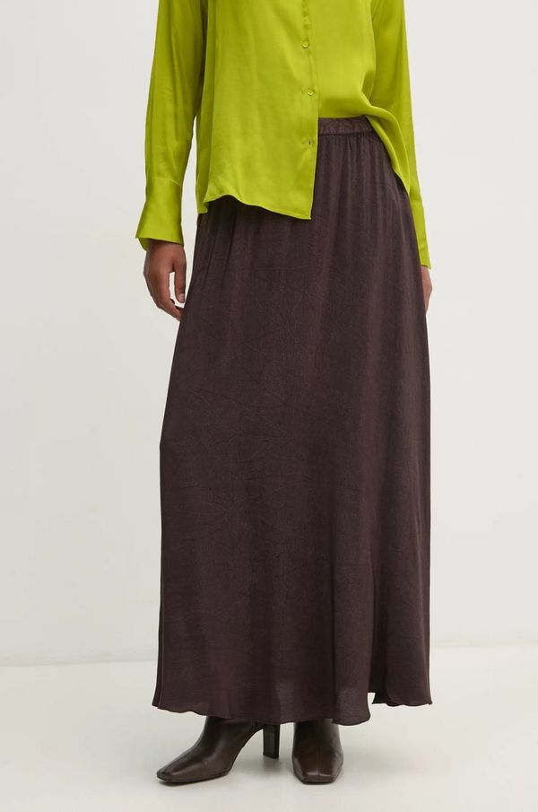 Hoss Intropia Suknja Hoss Intropia boja: smeđa, maxi, širi se prema dolje, 8428066