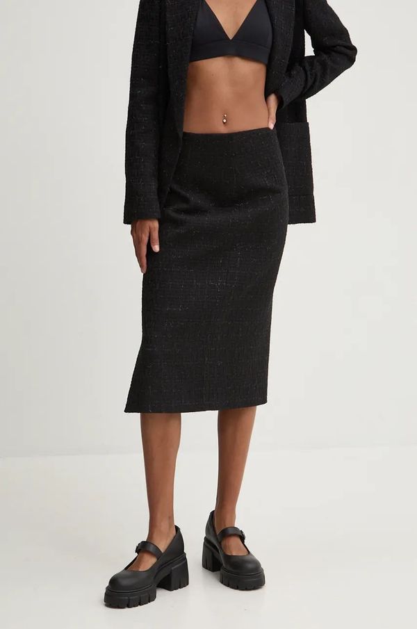 Hugo Suknja HUGO boja: crna, midi, ravna, 50527297