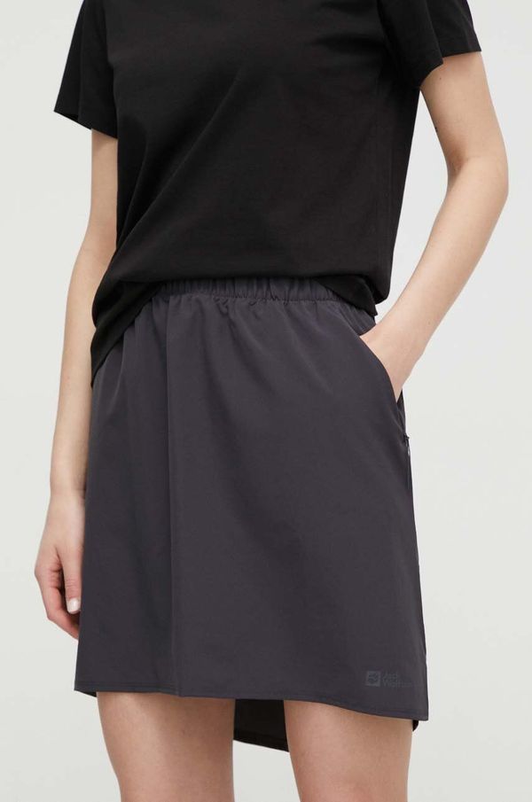 Jack Wolfskin Suknja Jack Wolfskin 10 SONORA boja: tamno plava, mini, ravna, 1507951