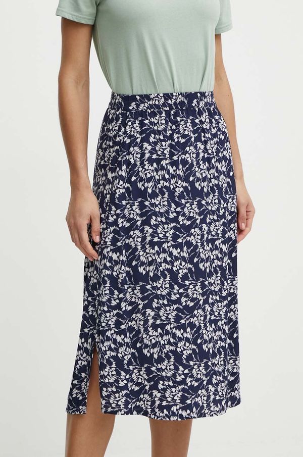 Jack Wolfskin Suknja Jack Wolfskin boja: tamno plava, midi, ravna