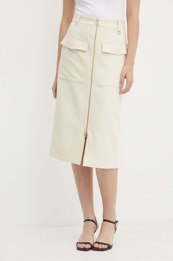 Joop! Suknja Joop! boja: bež, midi, ravna, 30043075