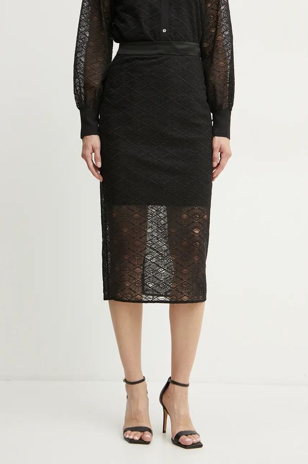 Karl Lagerfeld Suknja Karl Lagerfeld boja: crna, midi, pencil, 246W1202