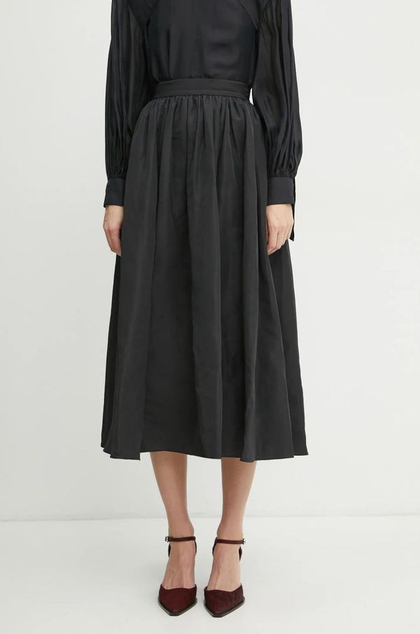 Karl Lagerfeld Suknja Karl Lagerfeld boja: crna, midi, širi se prema dolje, A1W12002