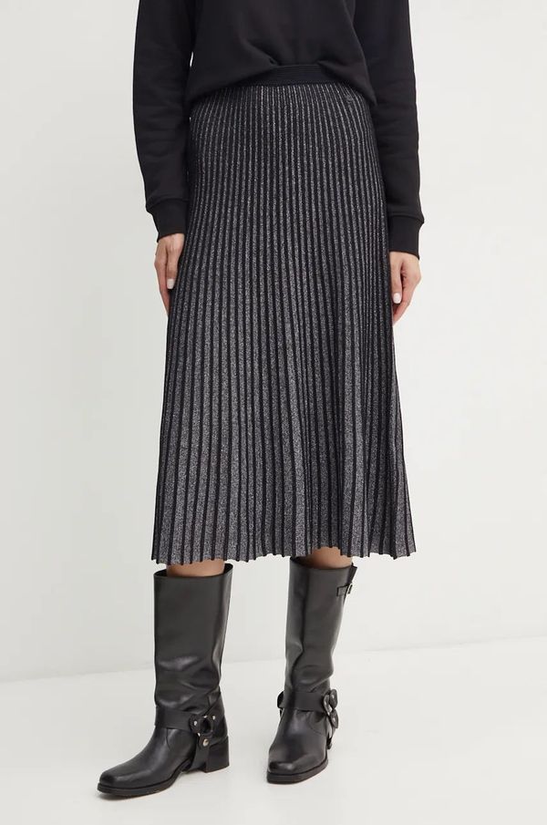 Karl Lagerfeld Suknja Karl Lagerfeld boja: srebrna, midi, širi se prema dolje, 246W1205