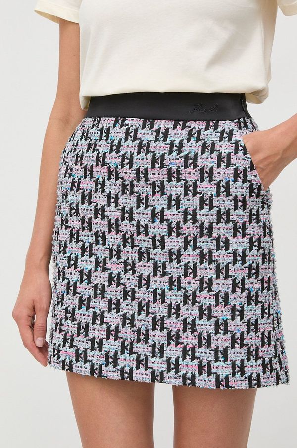 Karl Lagerfeld Suknja Karl Lagerfeld mini, ravna