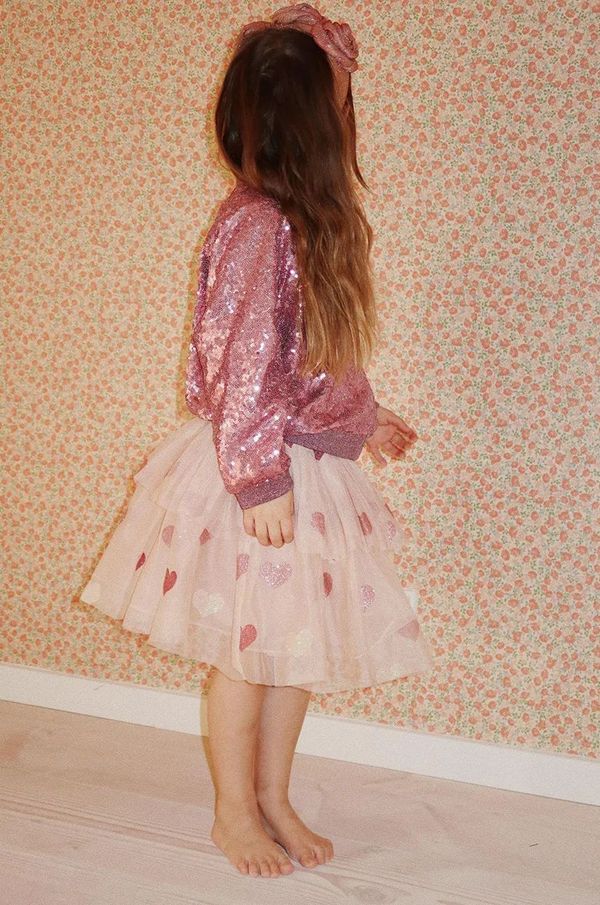 Konges Sløjd Suknja Konges Sløjd TULLIE SKIRT boja: ružičasta, mini, širi se prema dolje, KS101718