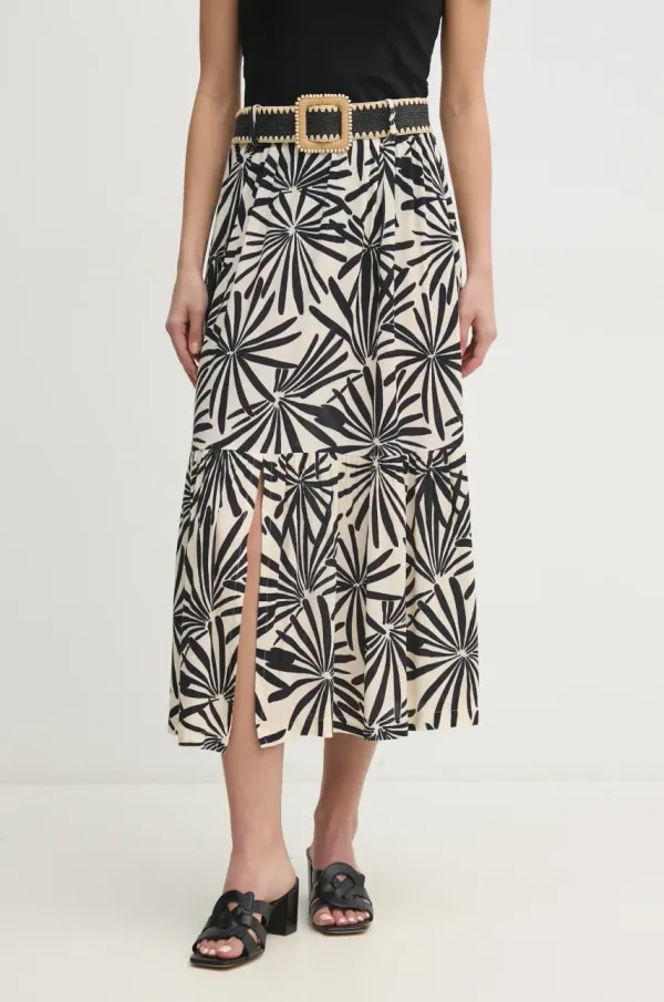 La Petite Française Suknja La Petite Française JASMINE boja: crna, maxi, širi se prema dolje, JASMINE