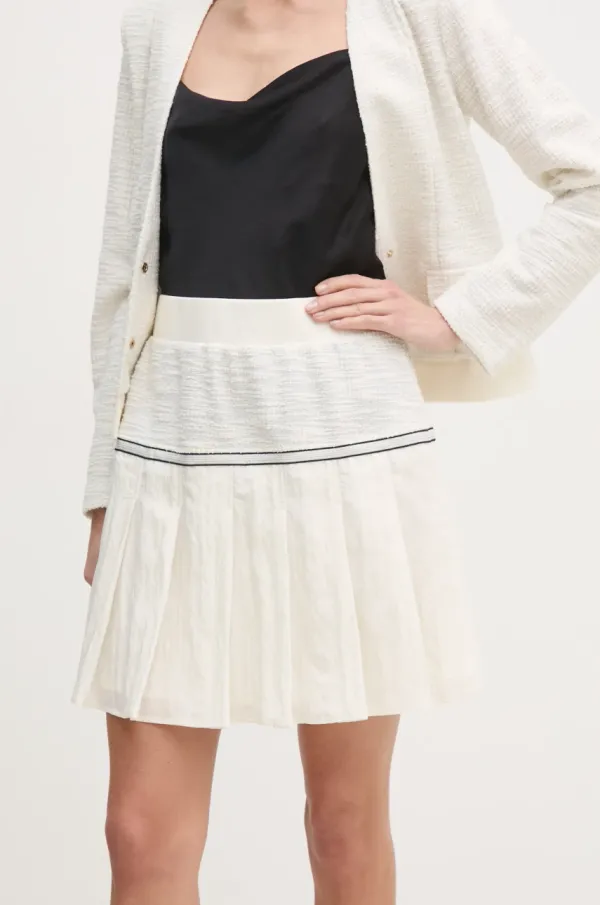 Liu Jo Suknja Liu Jo boja: bež, mini, širi se prema dolje, TA5124 J4894