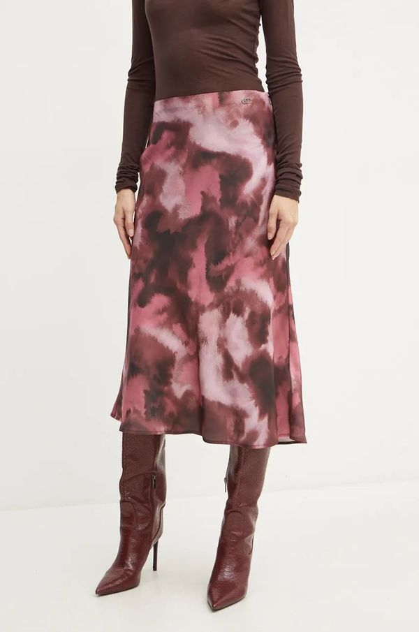 Liu Jo Suknja Liu Jo boja: ružičasta, maxi, ravna, WF4371 T5973