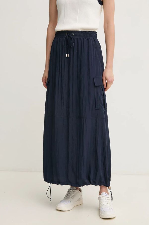 Liu Jo Suknja Liu Jo boja: tamno plava, maxi, širi se prema dolje, TA5126 T2921