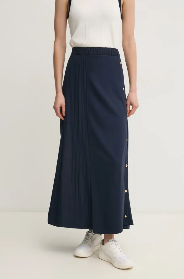 Liu Jo Suknja Liu Jo boja: tamno plava, maxi, širi se prema dolje, TA5223 J5942