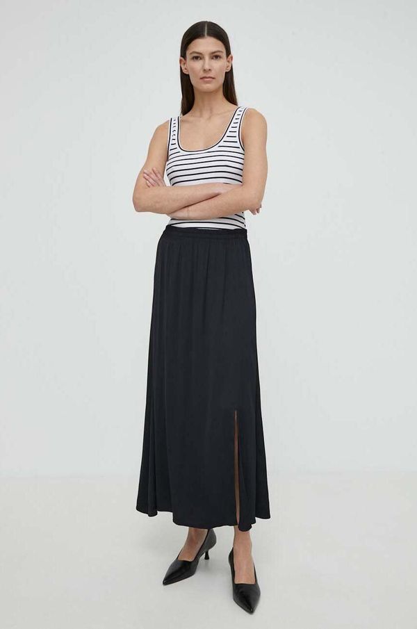 Marc O'Polo Suknja Marc O'Polo boja: crna, maxi, širi se prema dolje, 403132820177