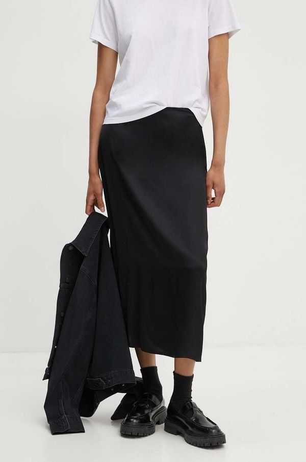 Marc O'Polo Suknja Marc O'Polo boja: crna, midi, ravna, 406110320213