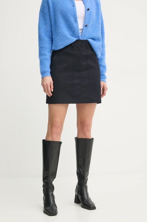 Marc O'Polo Suknja Marc O'Polo boja: tamno plava, mini, ravna, 500001920013