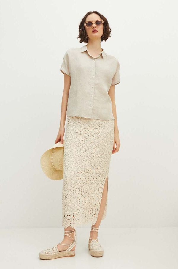 Medicine Suknja Medicine boja: bež, maxi, ravna