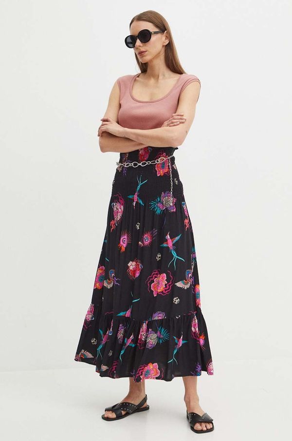 Medicine Suknja Medicine boja: crna, maxi, širi se prema dolje