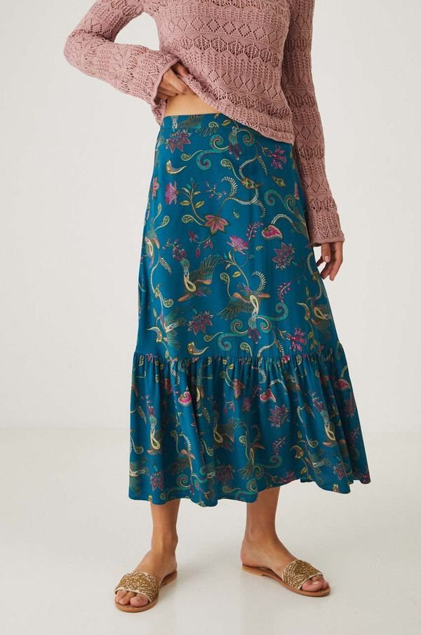 Medicine Suknja Medicine boja: tirkizna, maxi, širi se prema dolje