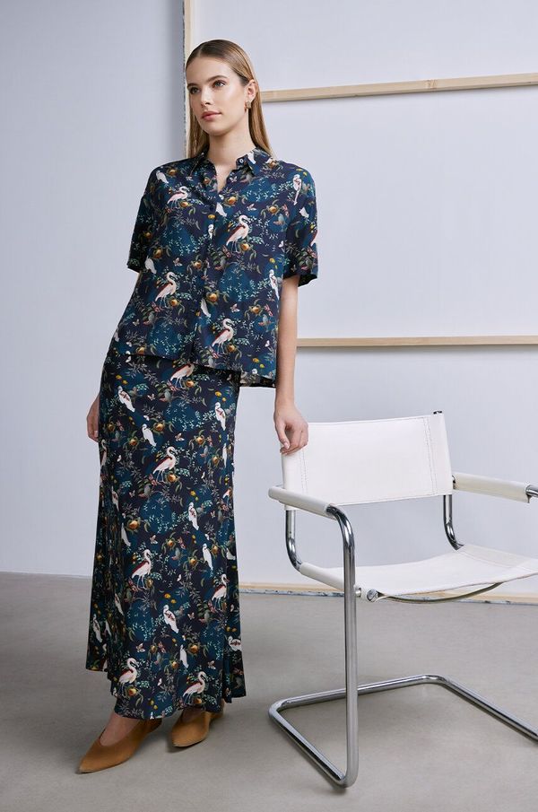 Medicine Suknja Medicine boja: tirkizna, maxi, širi se prema dolje