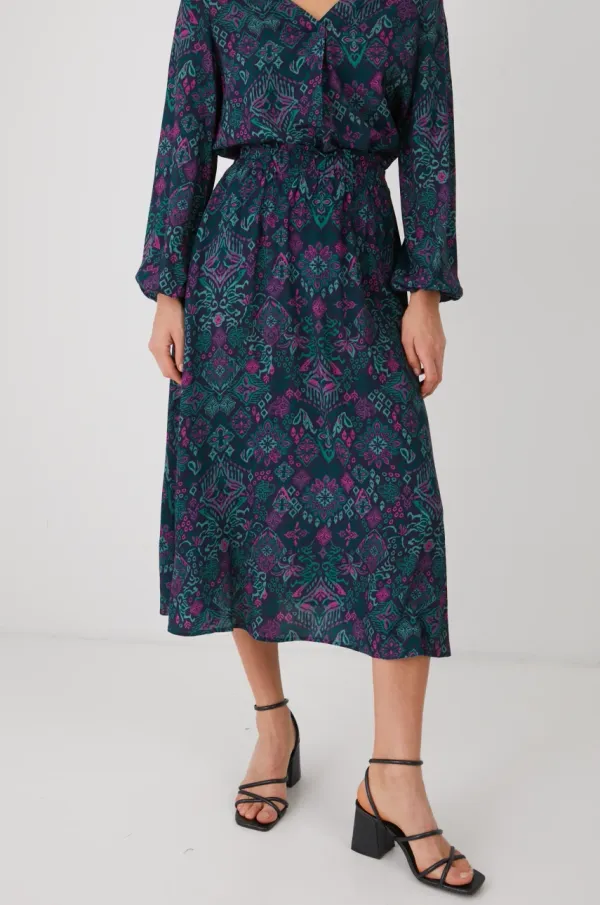 Medicine Suknja Medicine boja: tirkizna, midi, širi se prema dolje