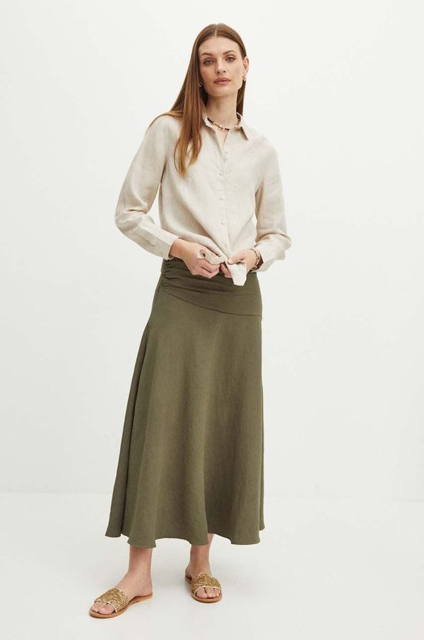 Medicine Suknja Medicine boja: zelena, maxi, širi se prema dolje