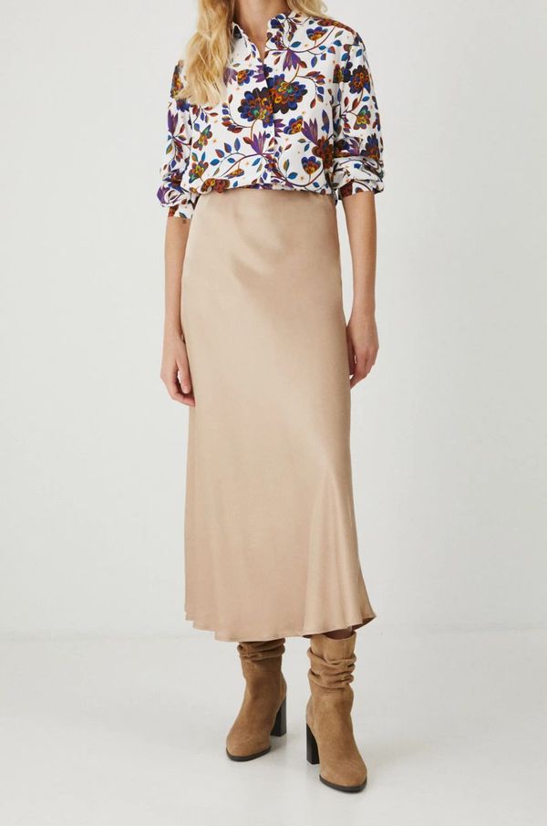 Medicine Suknja Medicine boja: žuta, maxi, širi se prema dolje