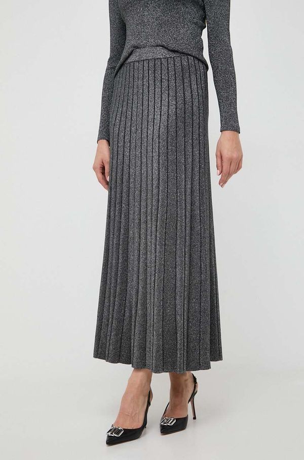 MICHAEL Michael Kors Suknja MICHAEL Michael Kors boja: crna, maxi, širi se prema dolje