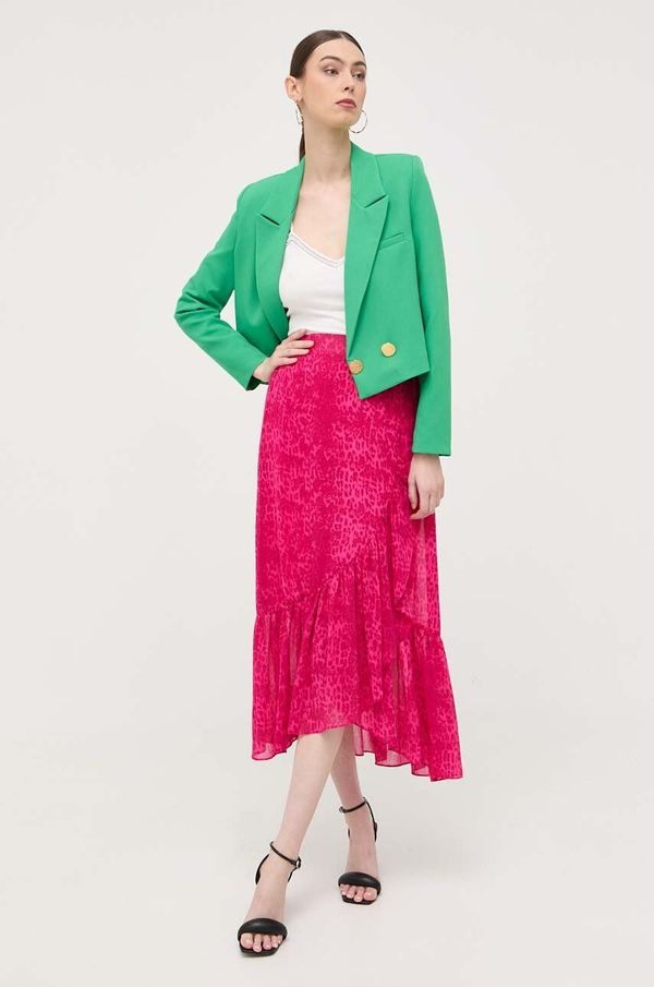 Morgan Suknja Morgan boja: ružičasta, maxi, ravna