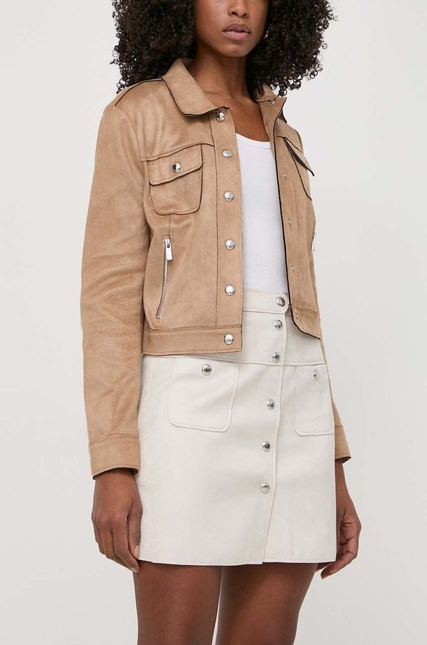 Morgan Suknja Morgan boja: siva, mini, širi se prema dolje