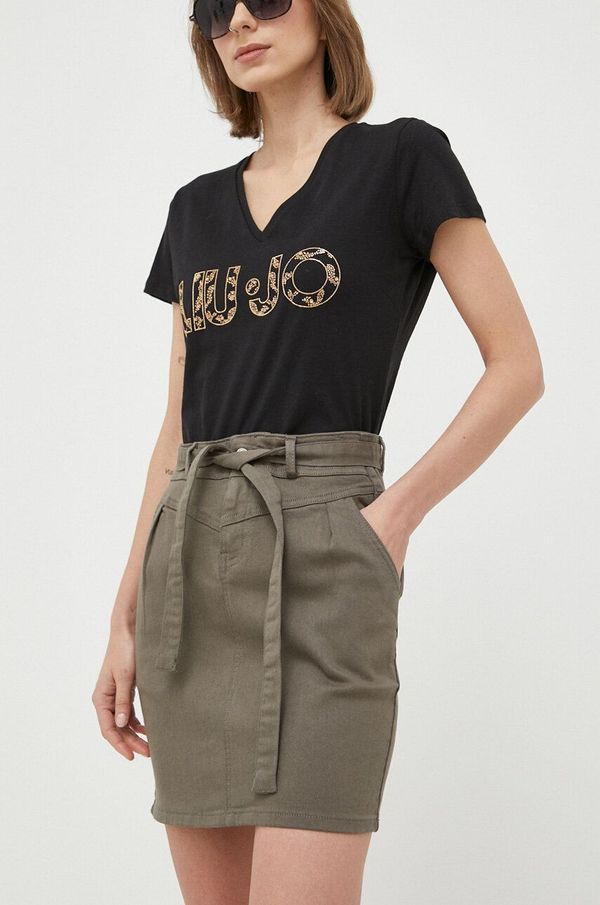 Morgan Suknja Morgan boja: zelena, mini, pencil