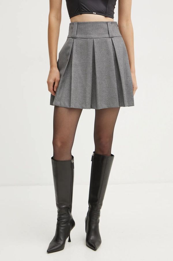 Morgan Suknja Morgan JALS.F boja: siva, mini, širi se prema dolje, JALS.F