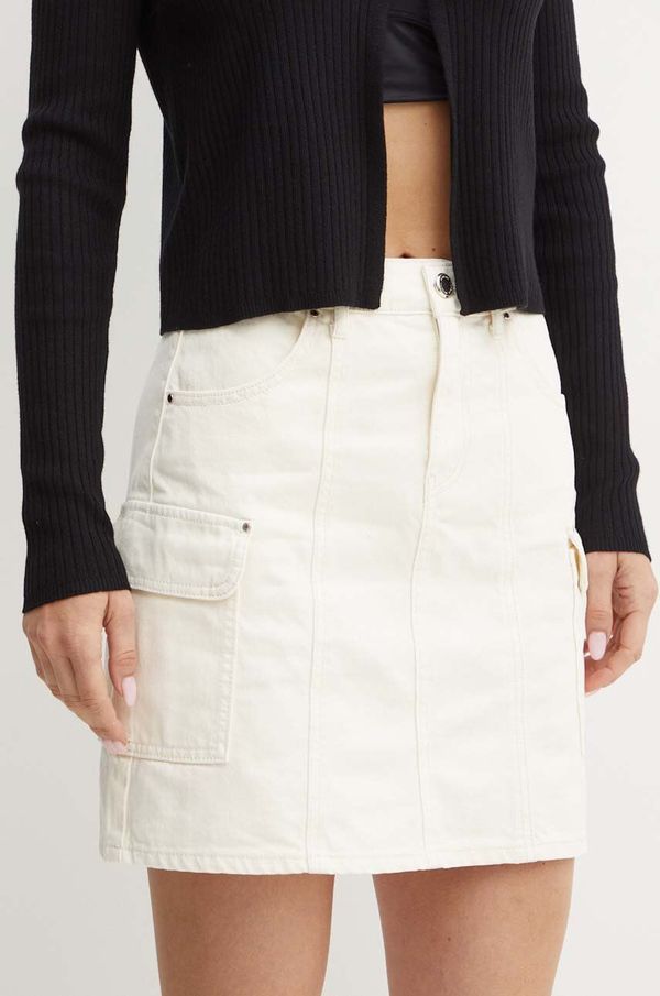 Morgan Suknja Morgan JANA boja: bež, mini, širi se prema dolje, JANA