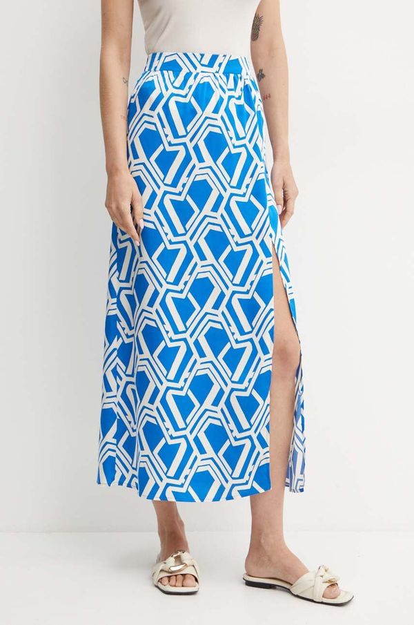 Morgan Suknja Morgan JBLUE midi, ravna, JBLUE