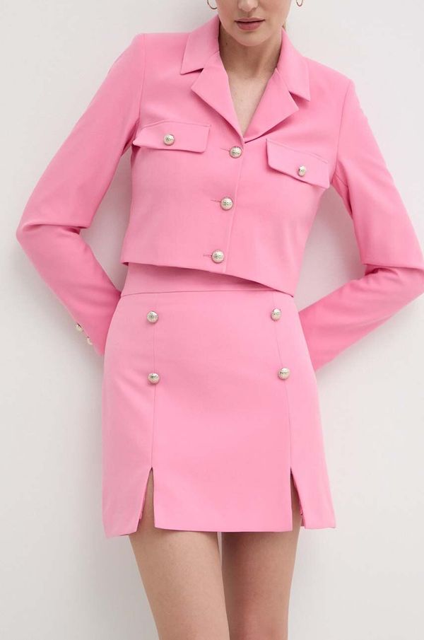 Morgan Suknja Morgan JDARA.F boja: ružičasta, mini, ravna, JDARA.F