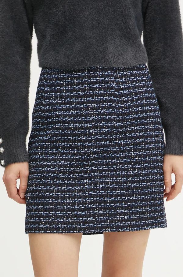 Morgan Suknja Morgan JKERO.F boja: tamno plava, mini, ravna, JKERO.F