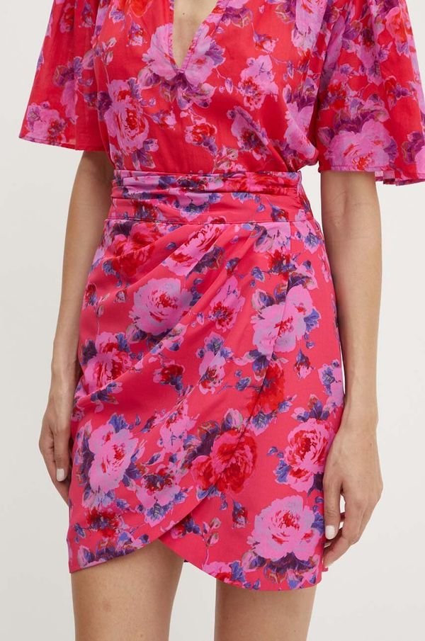 Morgan Suknja Morgan JOLIN.F boja: ružičasta, mini, ravna