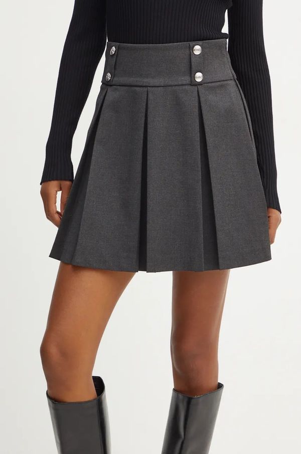 Morgan Suknja Morgan JOSH.F boja: siva, mini, širi se prema dolje