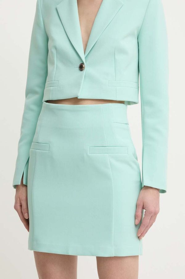 Morgan Suknja Morgan JVERA.F boja: tirkizna, mini, ravna, JVERA.F