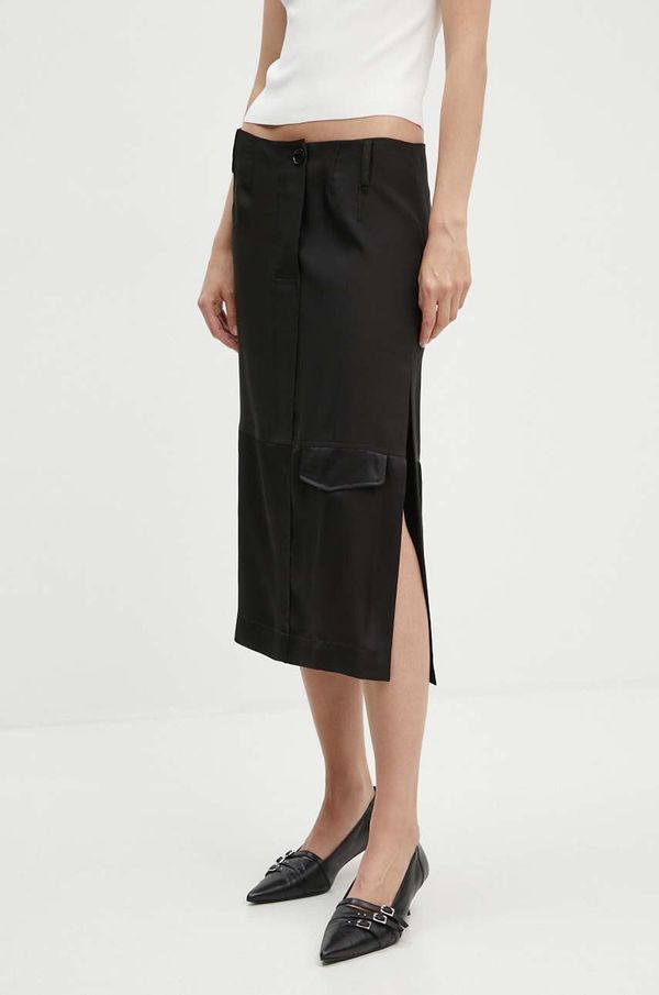 Moschino Jeans Suknja Moschino Jeans boja: crna, midi, ravna, 0113.8229