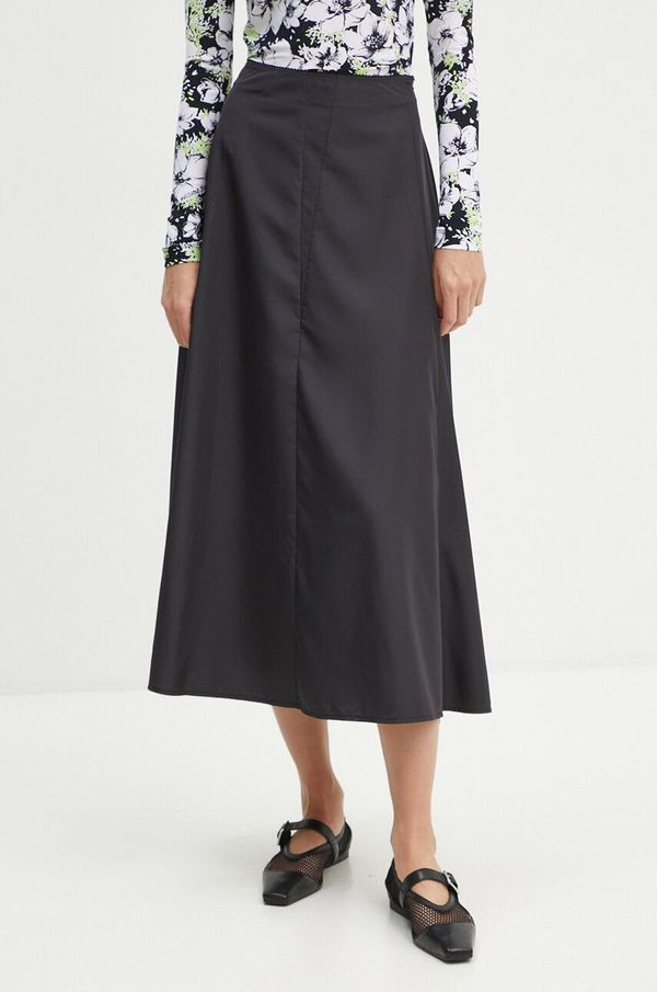 Moschino Jeans Suknja Moschino Jeans boja: crna, midi, širi se prema dolje, J0107 8729