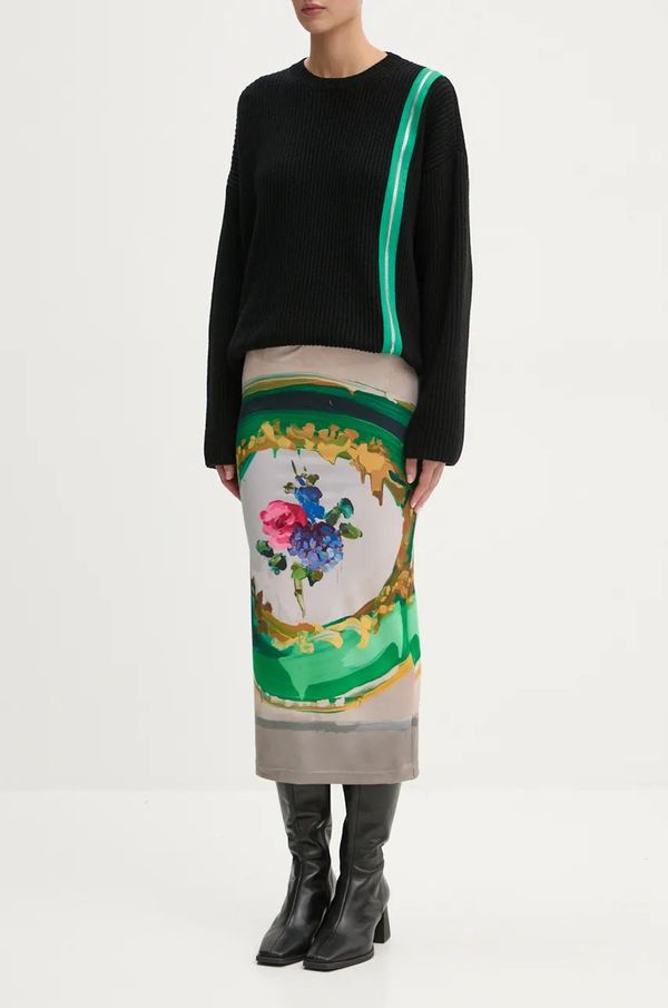 MSGM Suknja MSGM boja: bež, midi, ravna, 3742MDD26.247868