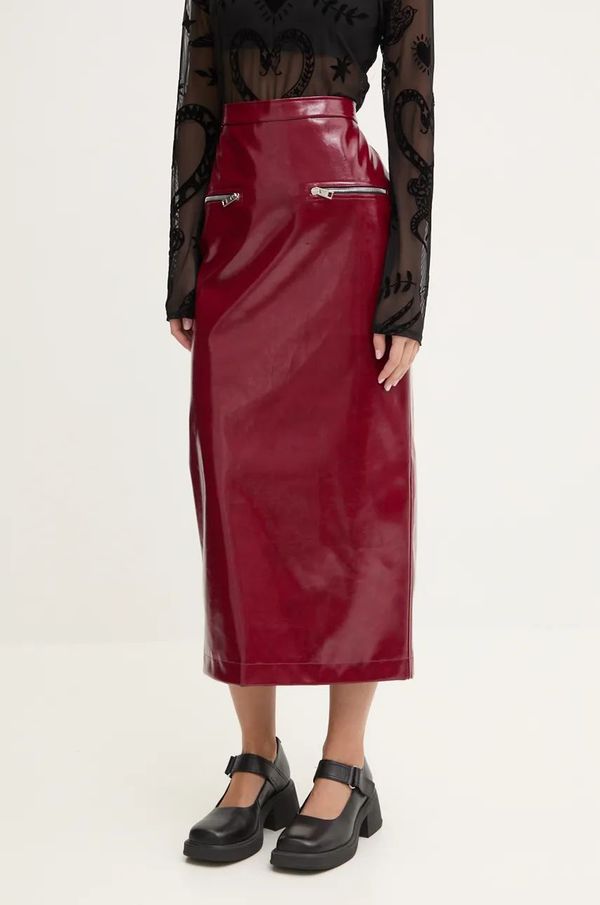 MSGM Suknja MSGM boja: bordo, maxi, pencil, 3742MDD04.247800