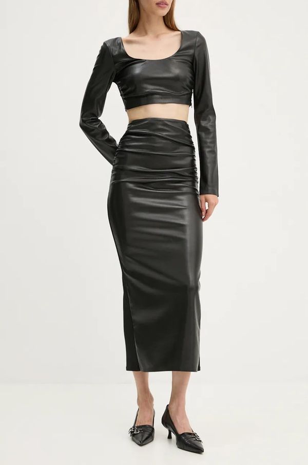 Nanushka Suknja Nanushka HESTER boja: crna, maxi, pencil, NW24PFBS16097