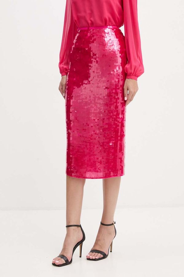 Patrizia Pepe Suknja Patrizia Pepe boja: ljubičasta, midi, ravna, 8G0413 A455