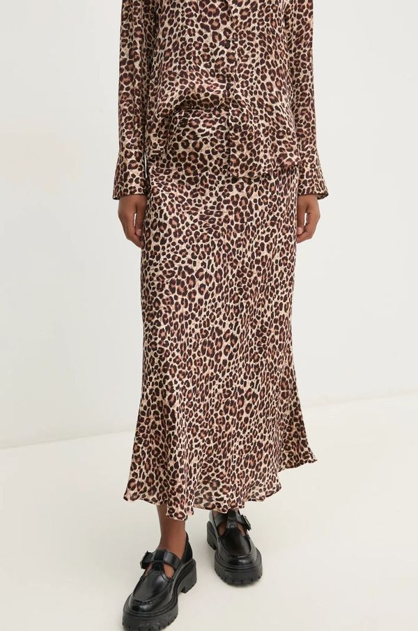 Pedro del Hierro Suknja Pedro del Hierro boja: bež, midi, širi se prema dolje, 7598317