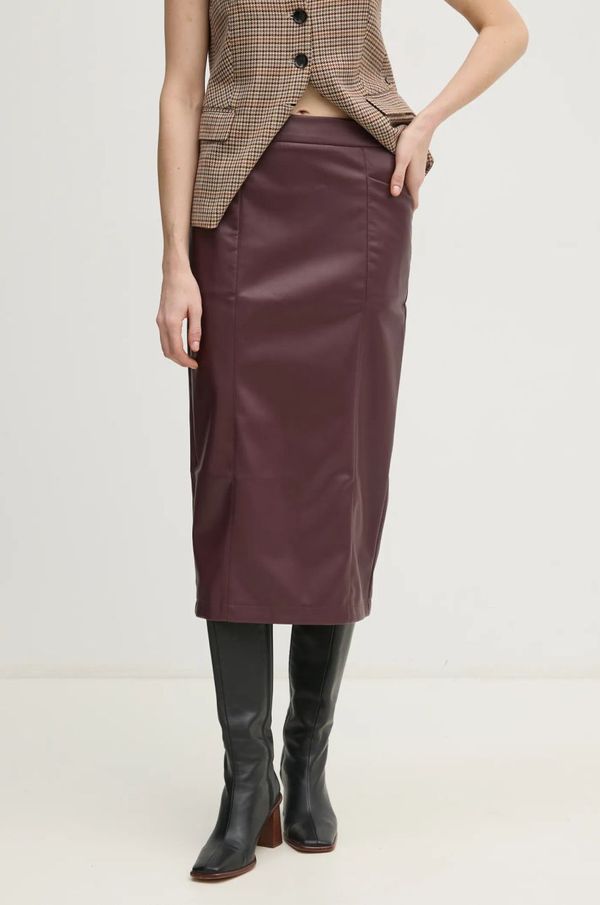 Pedro del Hierro Suknja Pedro del Hierro boja: ljubičasta, midi, ravna, 7598318